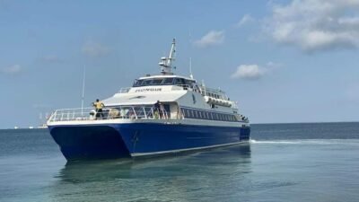 Le bateau d'un opérateur basé au Gabon.